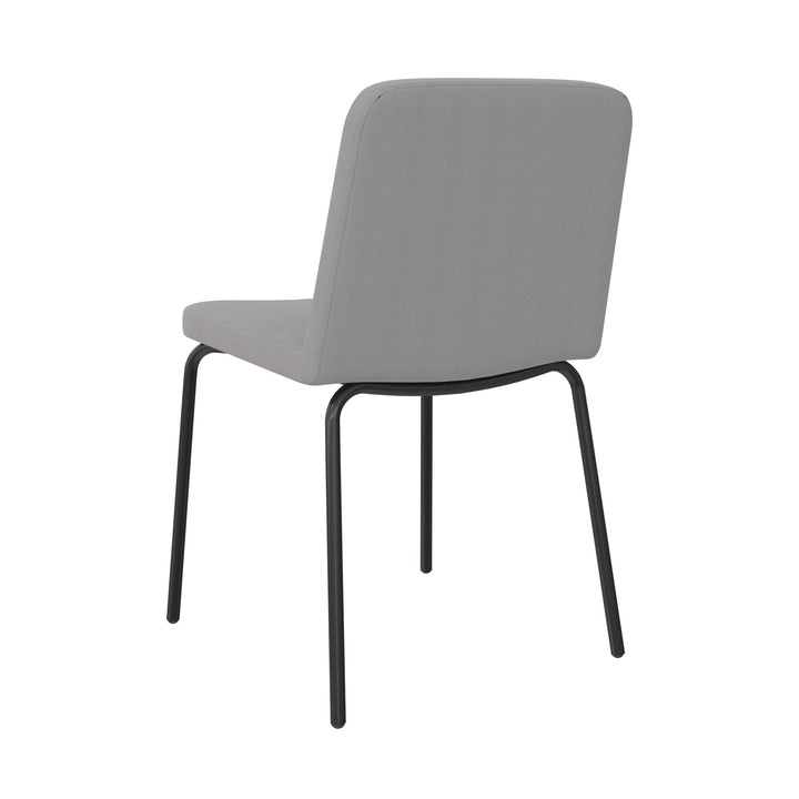 Wynn Armless Dining Chair - Gray - Set of 2