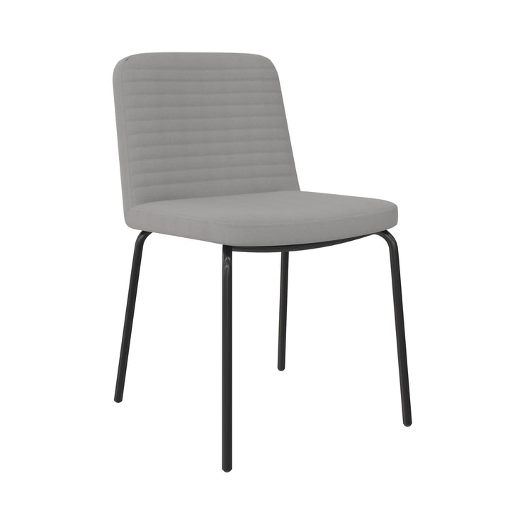 Wynn Armless Dining Chair - Gray - Set of 2