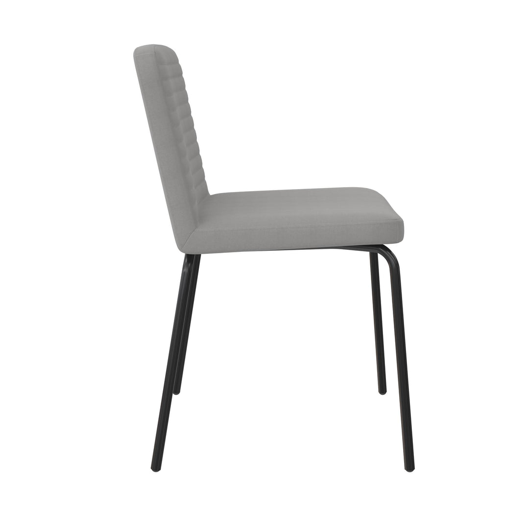 Wynn Armless Dining Chair - Gray - Set of 2