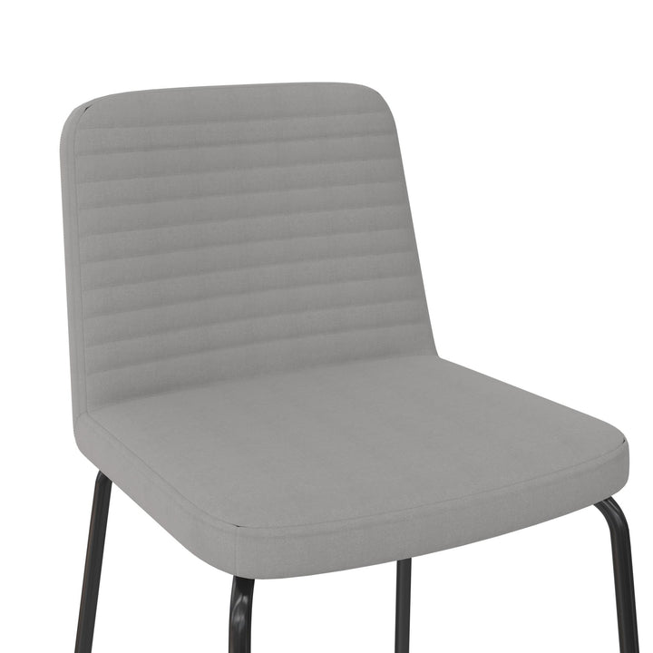 Wynn Armless Dining Chair - Gray - Set of 2