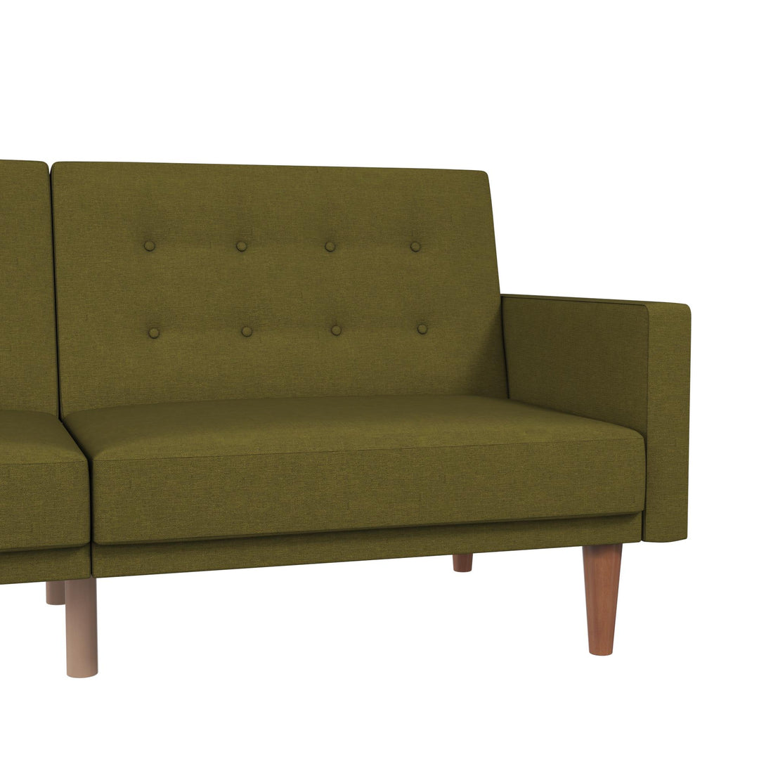 Wimberly Upholstered Futon - Olive Green