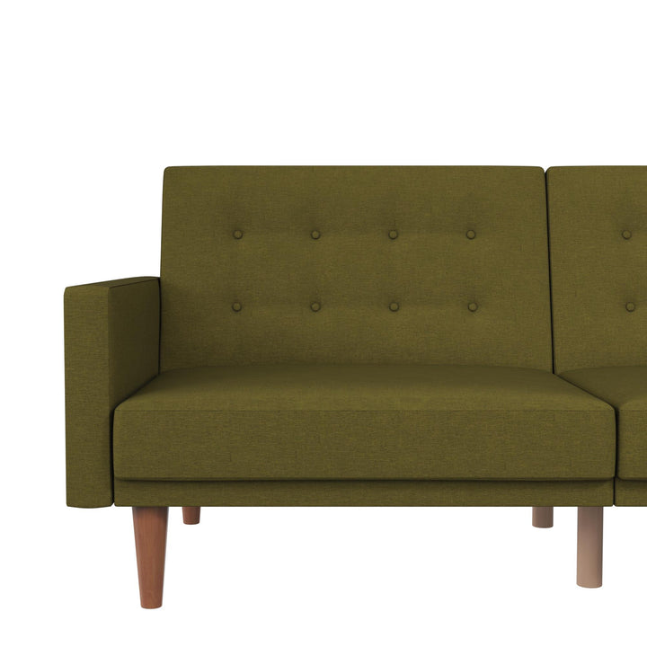 Wimberly Upholstered Futon - Olive Green