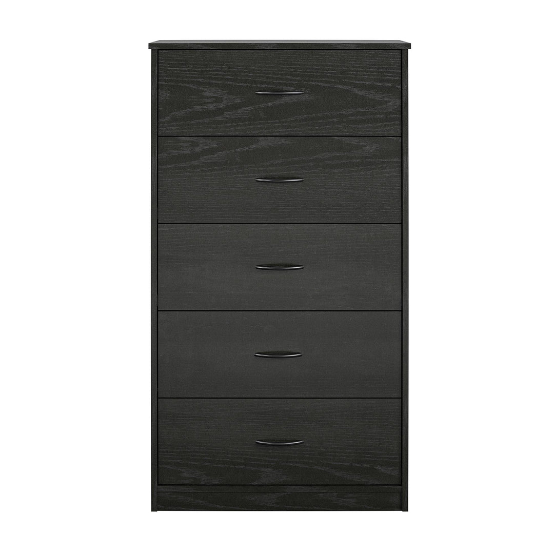 Rory 5 Drawer Dresser - Black Oak