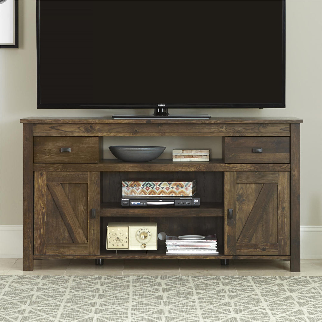 Farmington Rustic Farmhouse TV Stand for TVs up to 60 Inch - Rustic