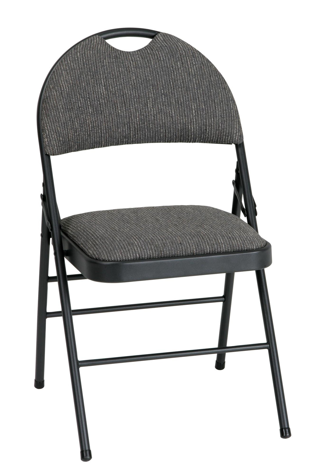 Superior Comfort Commercial Fabric Folding Chair, Set of 2 - Gray - 2-Pack