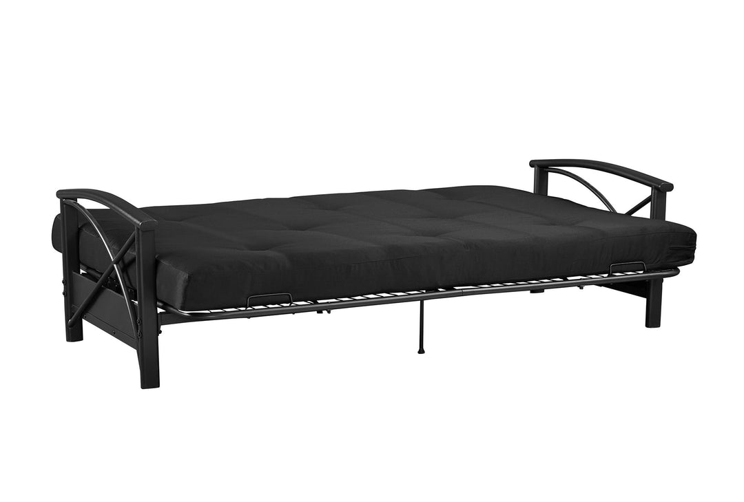 Caden 6 Inch Thermobonded High Density Polyester Fill Futon Mattress - Black - Full