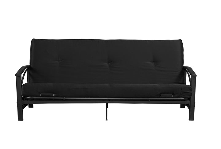 Caden 6 Inch Thermobonded High Density Polyester Fill Futon Mattress - Black - Full