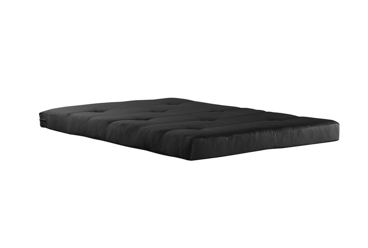 Caden 6 Inch Thermobonded High Density Polyester Fill Futon Mattress - Black - Full