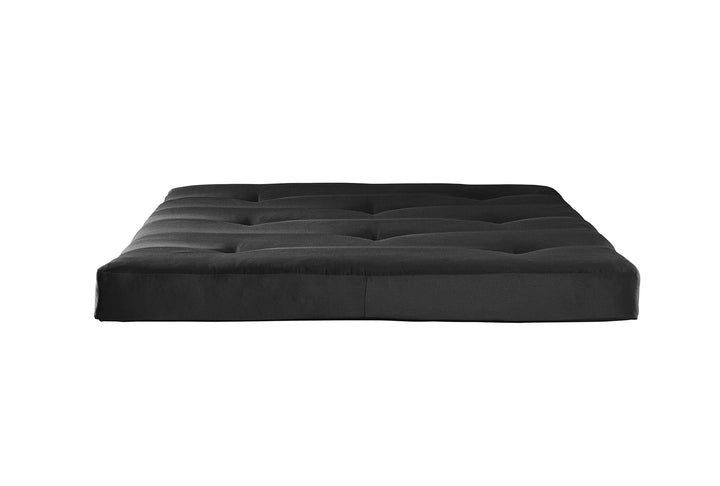 Caden 6 Inch Thermobonded High Density Polyester Fill Futon Mattress - Black - Full