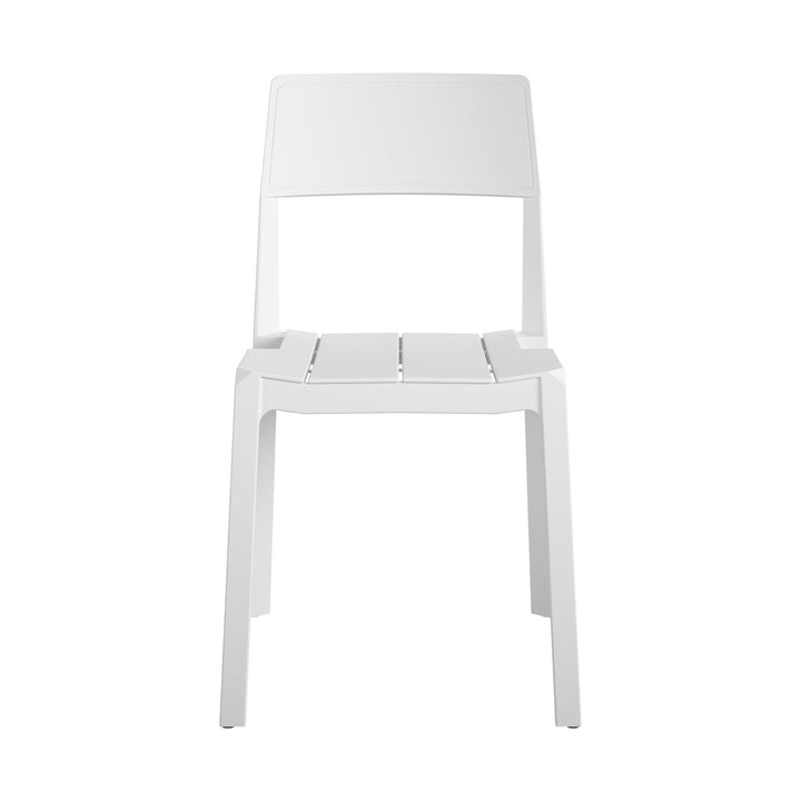 Chandler Indoor/Outdoor Stacking Dining Chairs, Set of 4 - White - 4-Pack