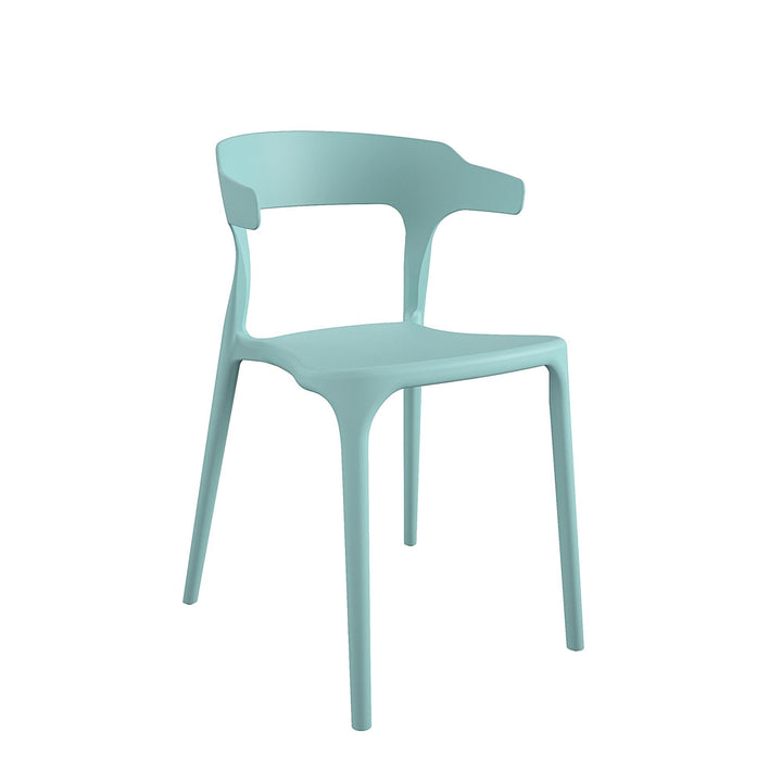 Felix Stacking Dining Chairs, Indoor/Outdoor, 4-Pack - Aqua Haze - 4-Pack