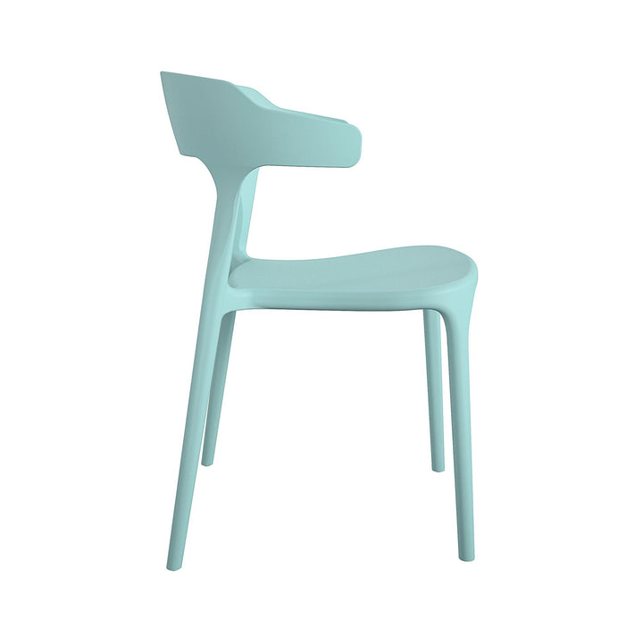 Felix Stacking Dining Chairs, Indoor/Outdoor, 4-Pack - Aqua Haze - 4-Pack