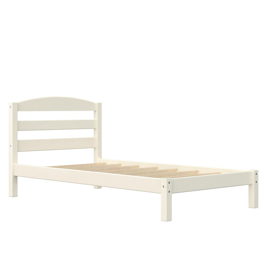 Brycen Kids Twin Size Wood Platform Bed Frame - White - Twin