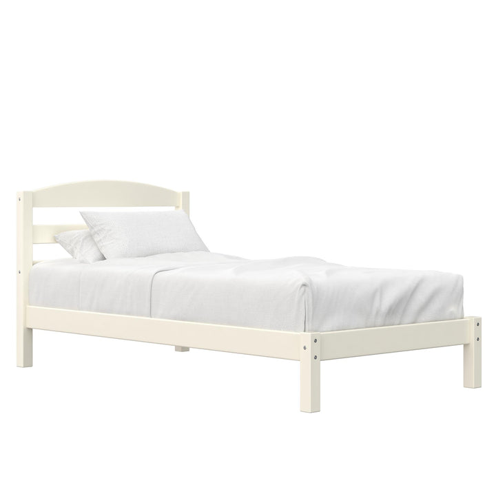 Brycen Kids Twin Size Wood Platform Bed Frame - White - Twin