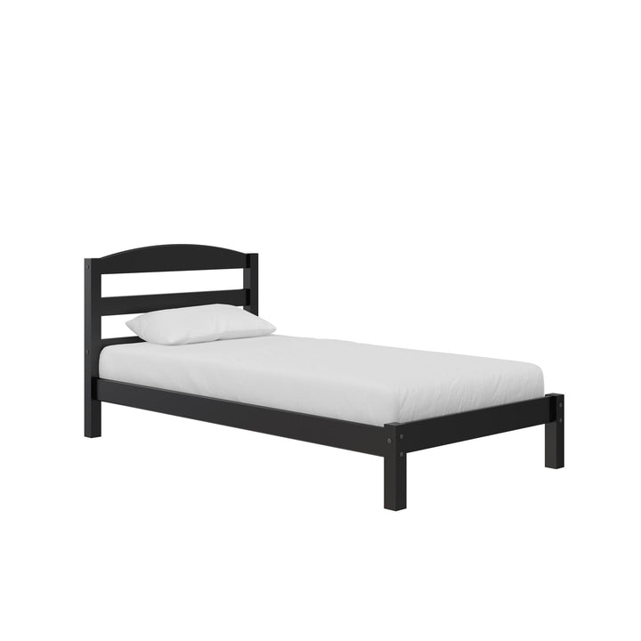 Brycen Kids Twin Size Wood Platform Bed Frame - Black - Twin