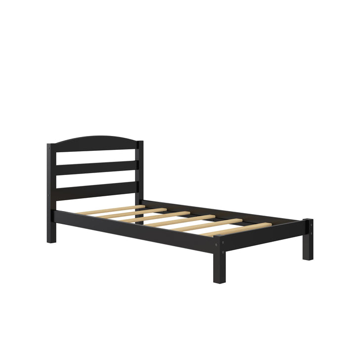 Brycen Kids Twin Size Wood Platform Bed Frame - Black - Twin