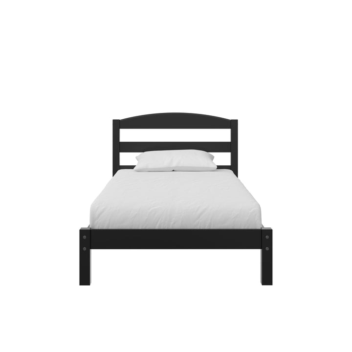 Brycen Kids Twin Size Wood Platform Bed Frame - Black - Twin