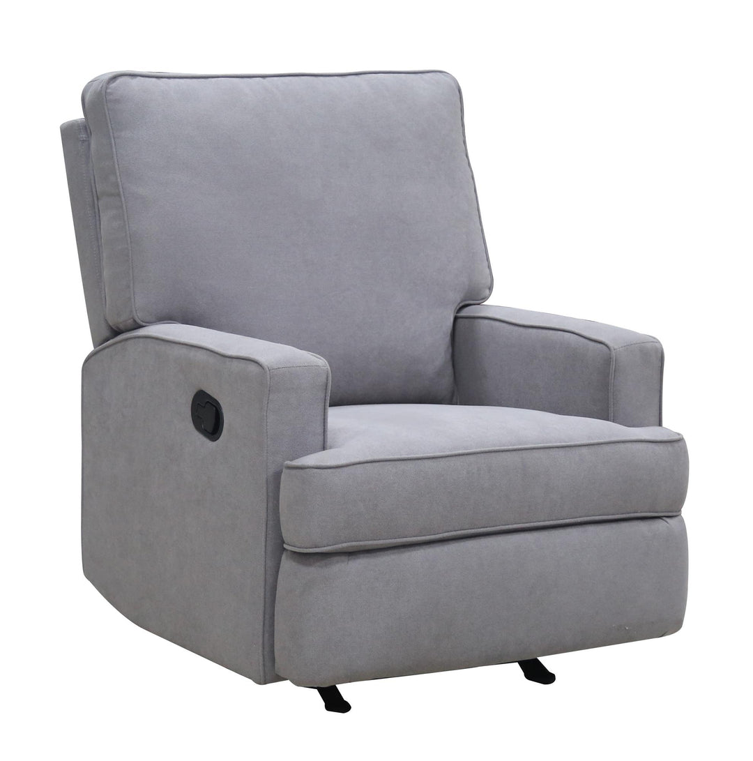 Salma Chenille Rocker Recliner Chair - Gray