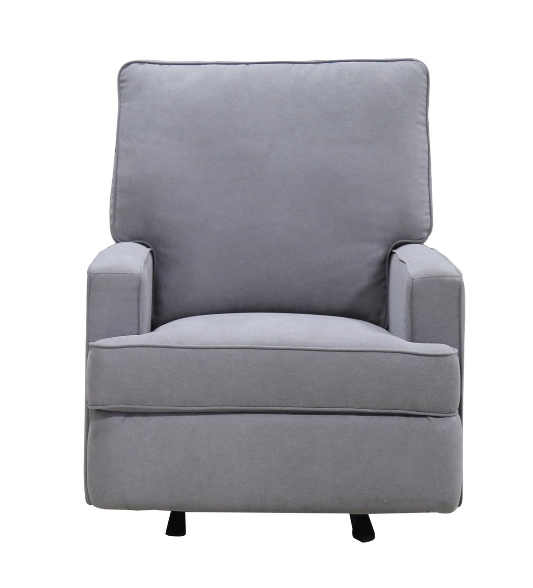 Salma Chenille Rocker Recliner Chair - Gray