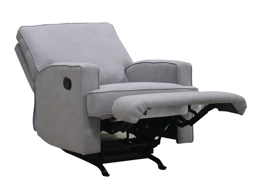 Salma Chenille Rocker Recliner Chair - Gray