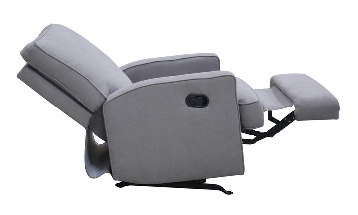 Salma Chenille Rocker Recliner Chair - Gray