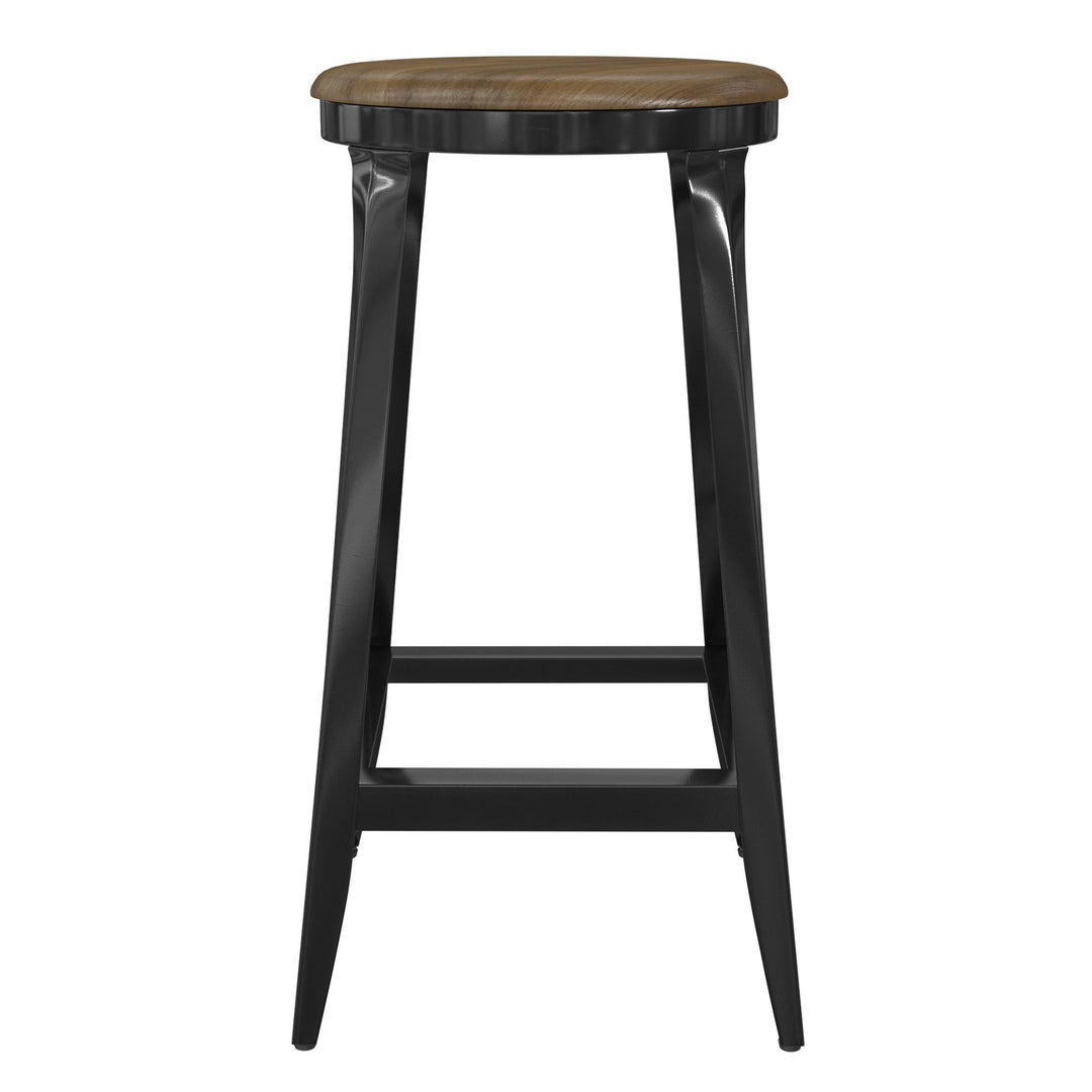 Kelsey Kitchen Island with 2 Stools - Black