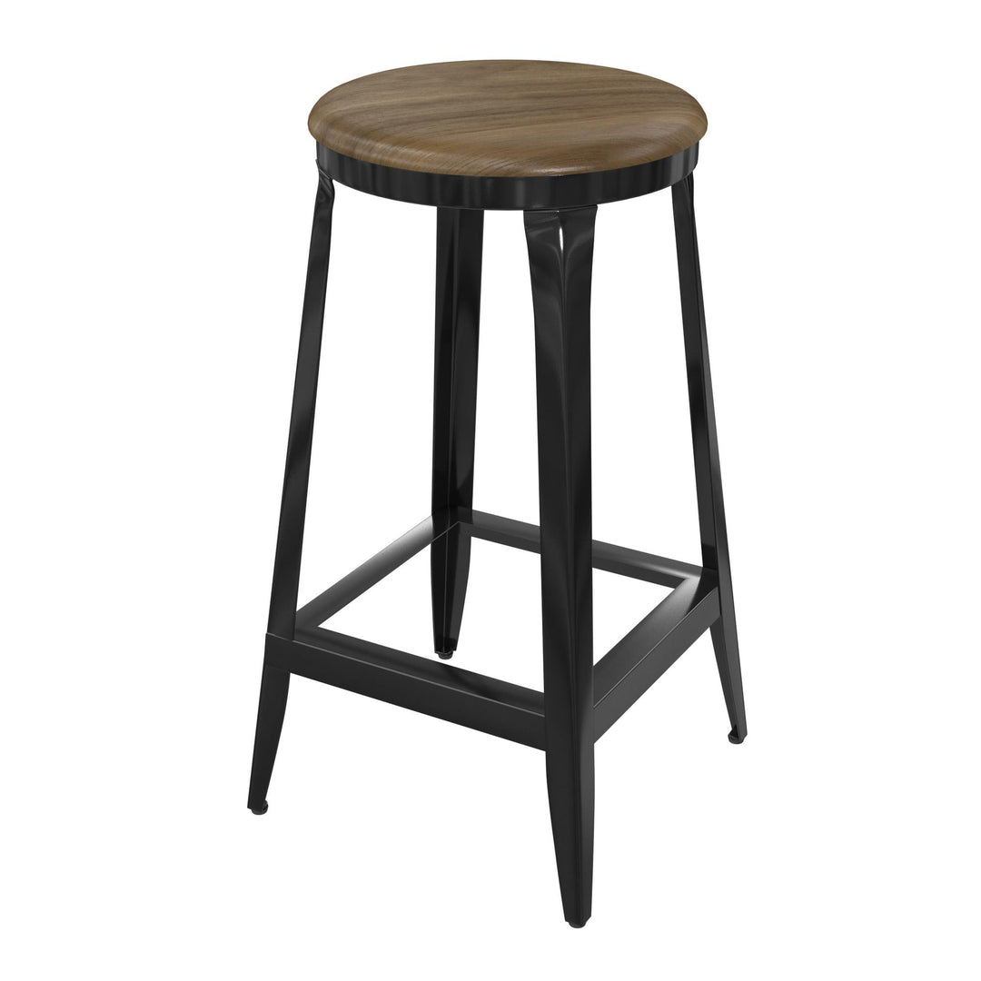 Kelsey Kitchen Island with 2 Stools - Black