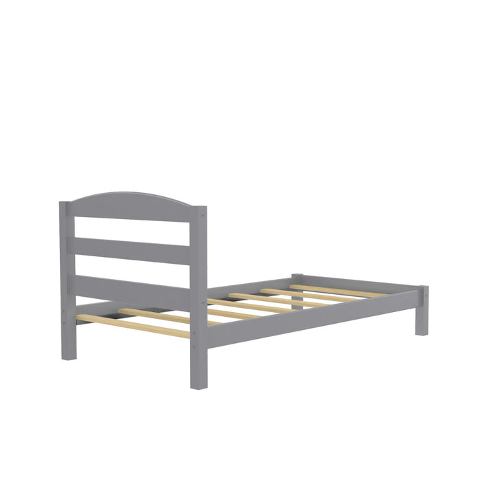 Brycen Kids Twin Size Wood Platform Bed Frame - Gray - Twin