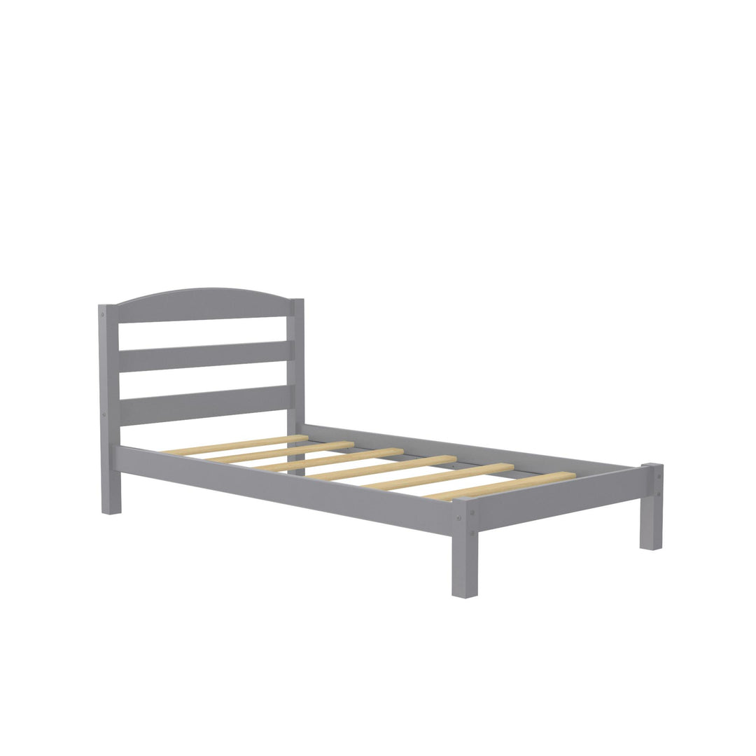 Brycen Kids Twin Size Wood Platform Bed Frame - Gray - Twin