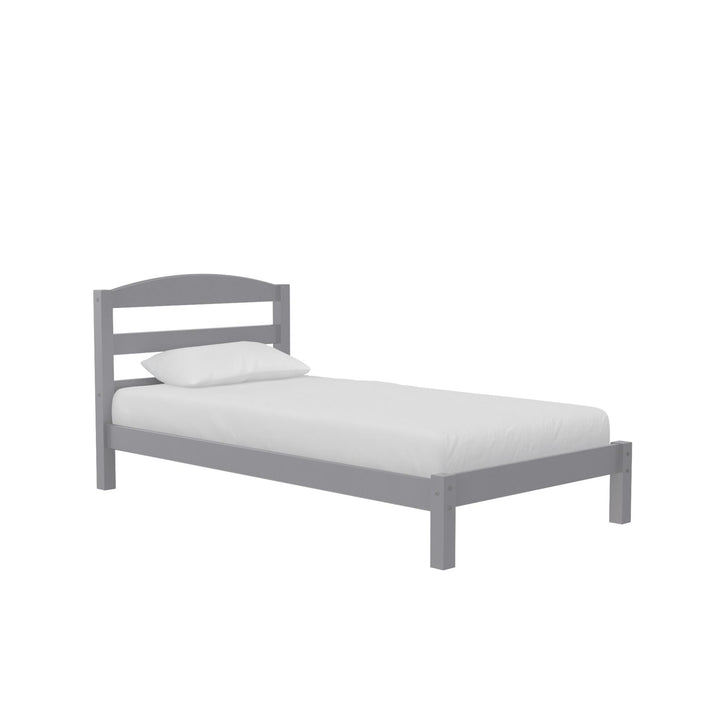 Brycen Kids Twin Size Wood Platform Bed Frame - Gray - Twin