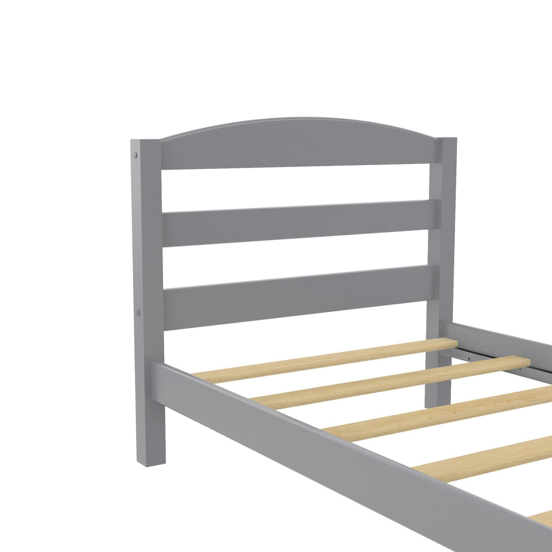 Brycen Kids Twin Size Wood Platform Bed Frame - Gray - Twin