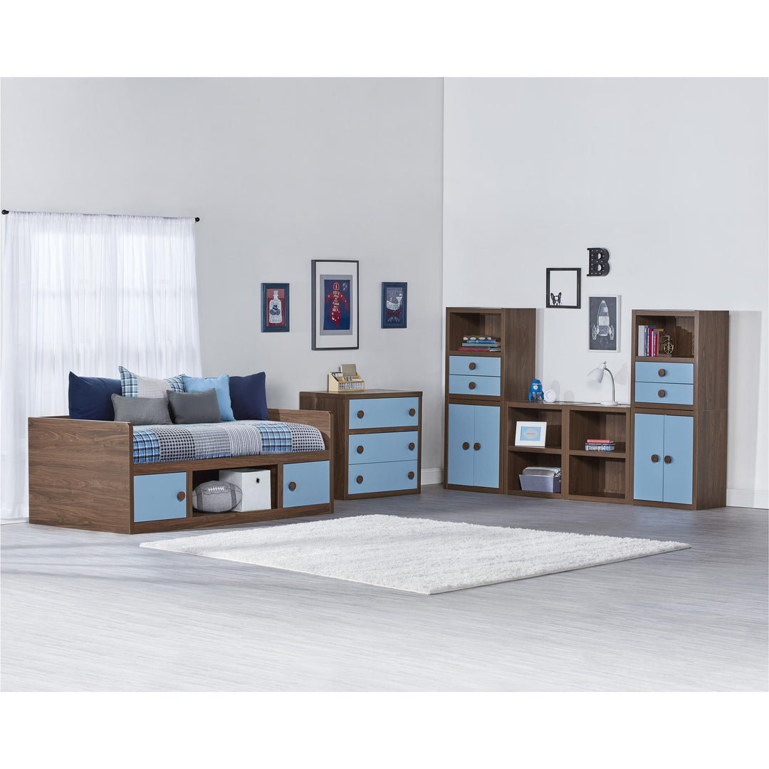 Sierra Ridge Terra Modular Bookcase with Drawers - Blue