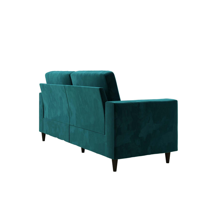 Coral 3 Seater Upholstered Sofa - Green