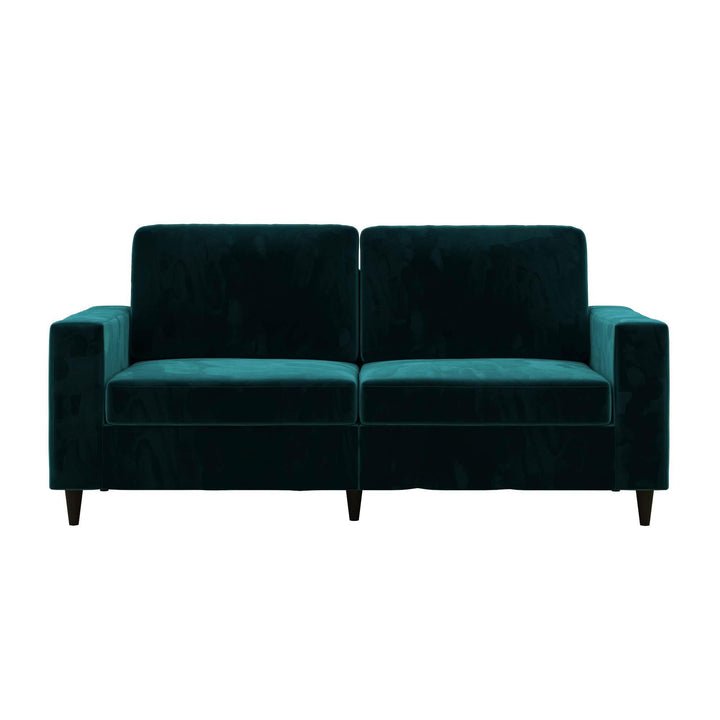 Coral 3 Seater Upholstered Sofa - Green