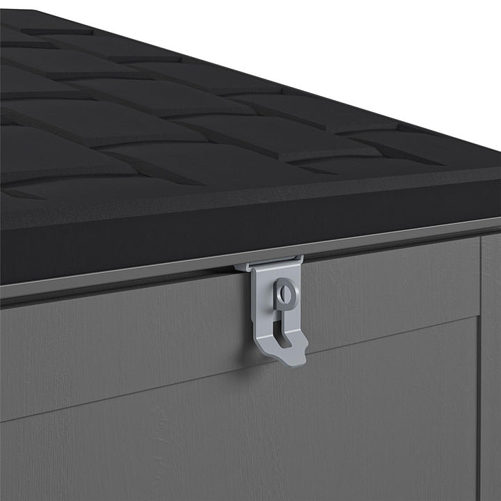 BoxGuard® Large Lockable Package Delivery and Storage Box 6.3 cubic feet - Black / grey