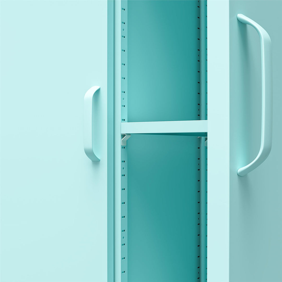 Cache Tall 2 Door Metal Locker Cabinet - Spearmint