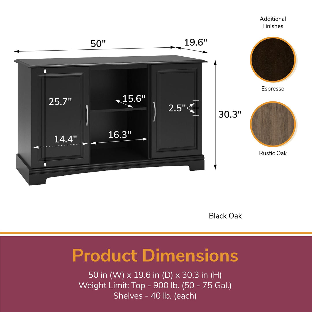 Harbor 50 to 75 Gallon Aquarium or Terrarium Stand - Espresso