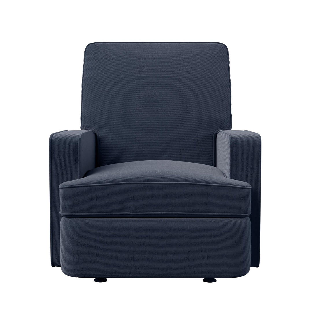 Salma Chenille Rocker Recliner Chair - Navy