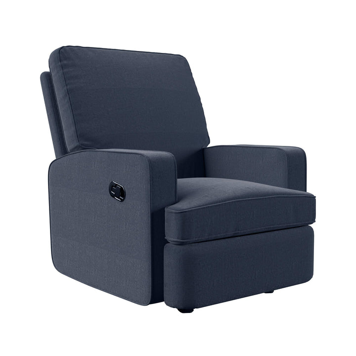 Salma Chenille Rocker Recliner Chair - Navy