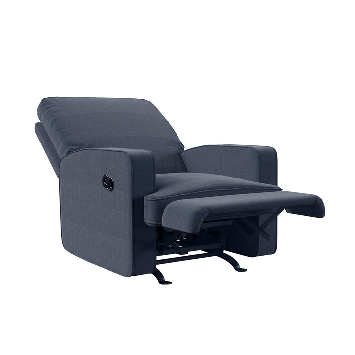 Salma Chenille Rocker Recliner Chair - Navy