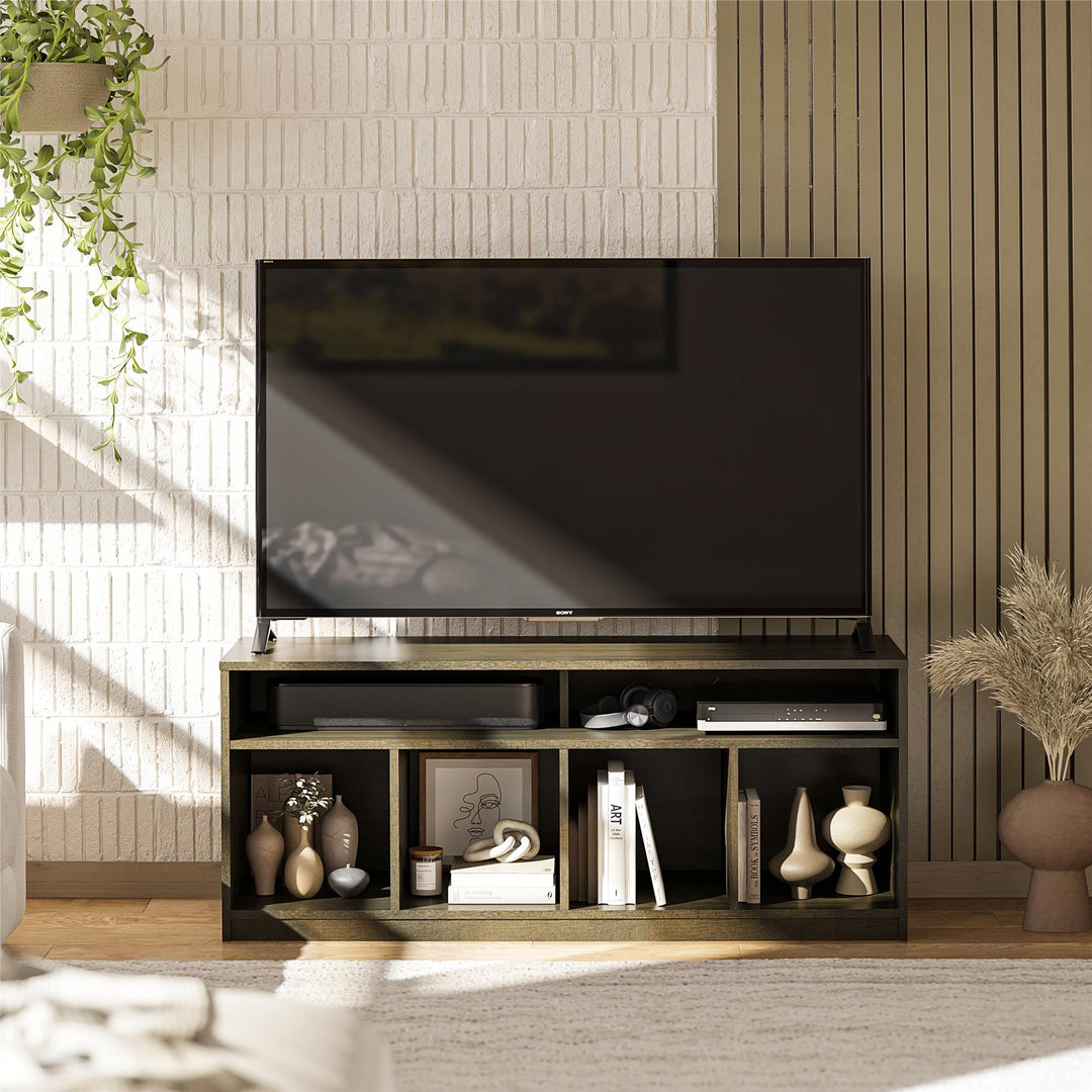 Willow Haven 4 Cube TV Console Space for Components and Media Storage - Espresso