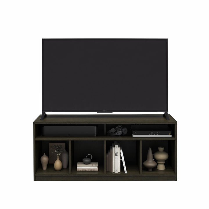 Willow Haven 4 Cube TV Console Space for Components and Media Storage - Espresso