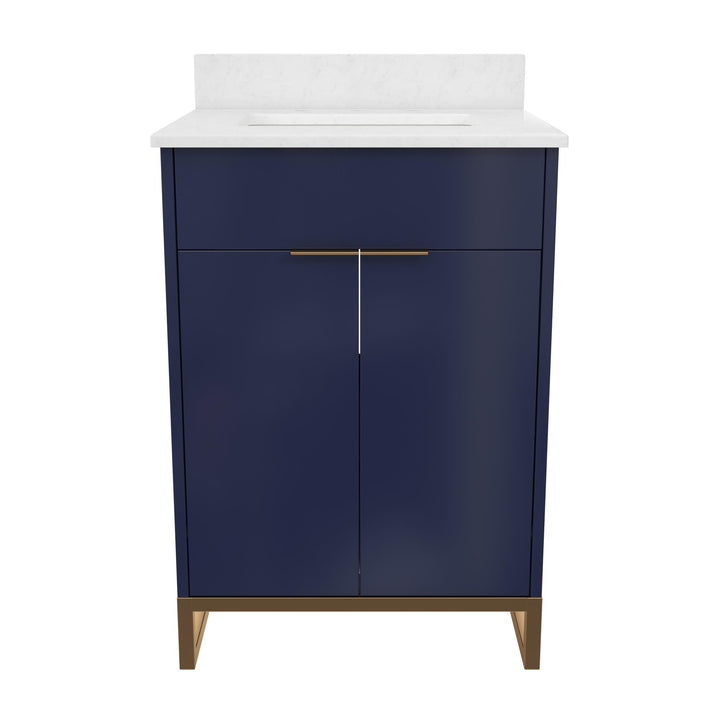 Leona 24 Inch Bathroom Vanity - Navy - 24"