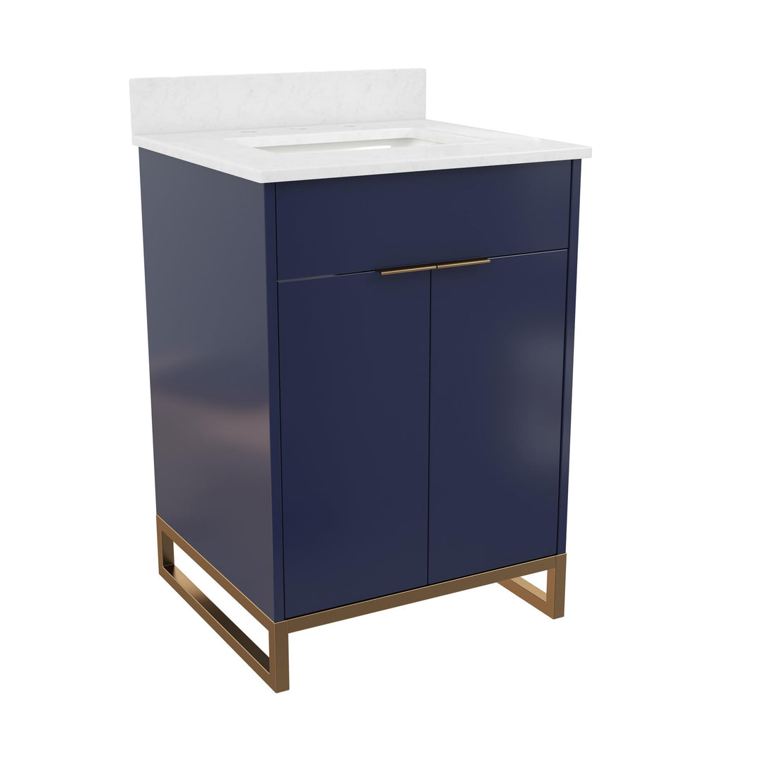 Leona 24 Inch Bathroom Vanity - Navy - 24"