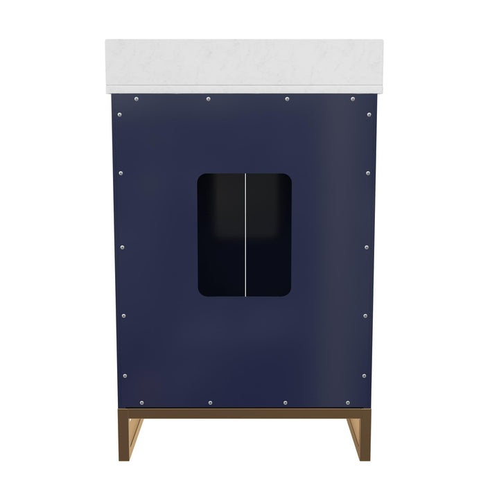 Leona 24 Inch Bathroom Vanity - Navy - 24"