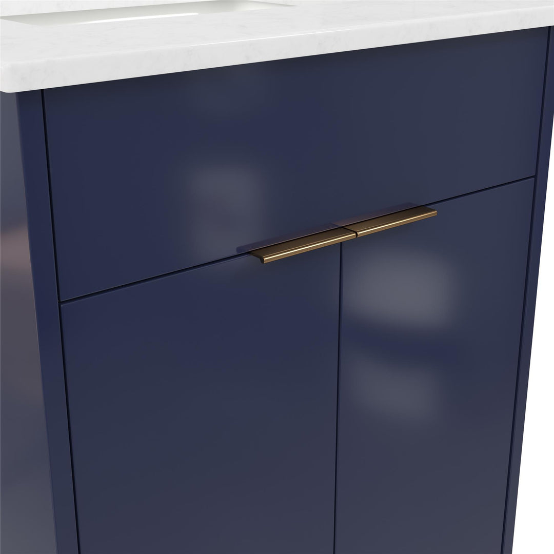 Leona 24 Inch Bathroom Vanity - Navy - 24"