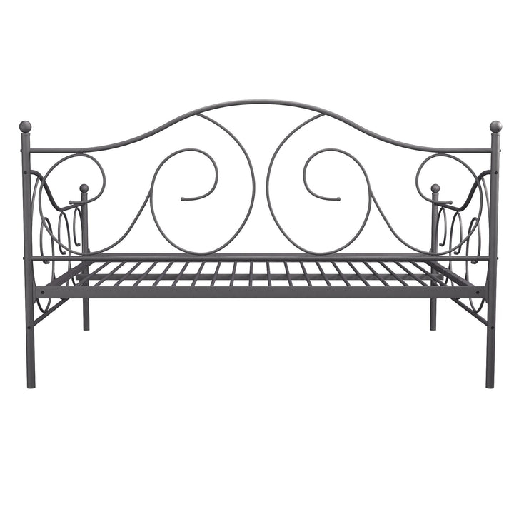 Victoria Metal Daybed with 15 Inch Clearance for Storage - Pewter - Full