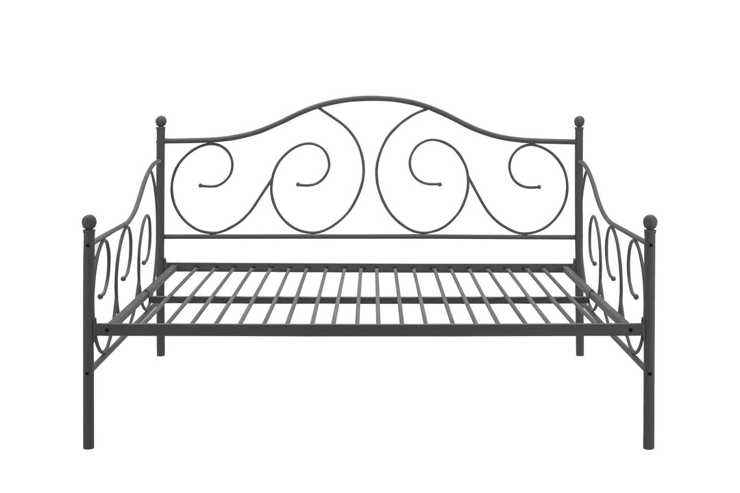 Victoria Metal Daybed with 15 Inch Clearance for Storage - Pewter - Full