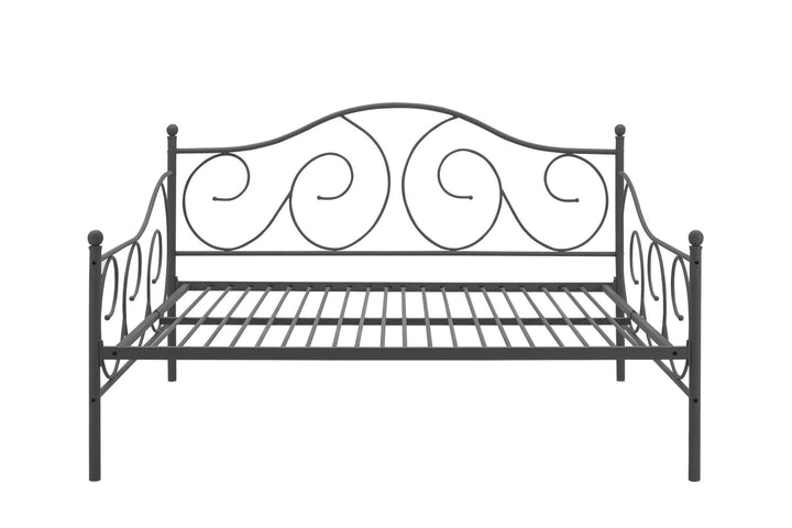 Victoria Metal Daybed with 15 Inch Clearance for Storage - Pewter - Full