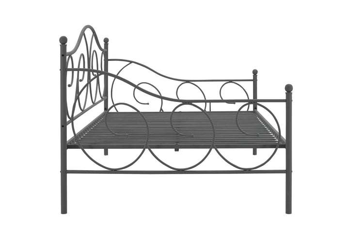 Victoria Metal Daybed with 15 Inch Clearance for Storage - Pewter - Full